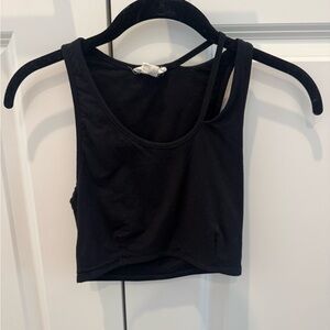 Helmet Lang Black Crop Top